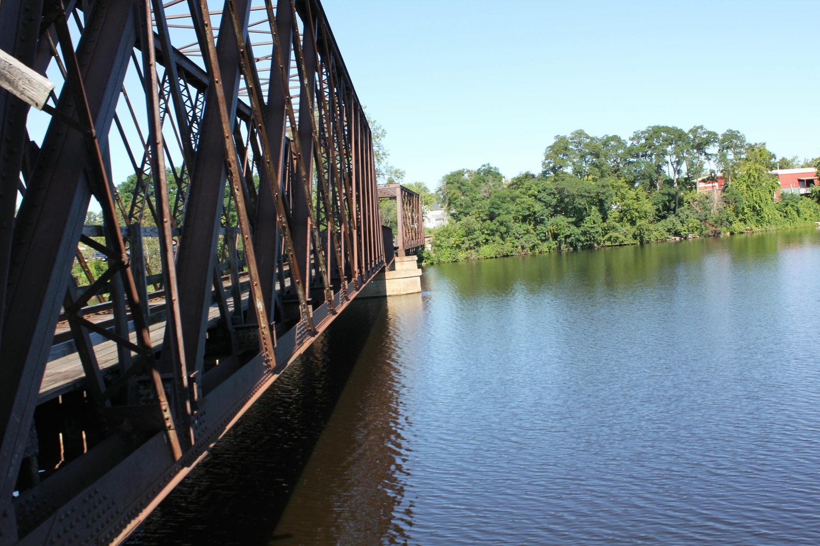 Looking west